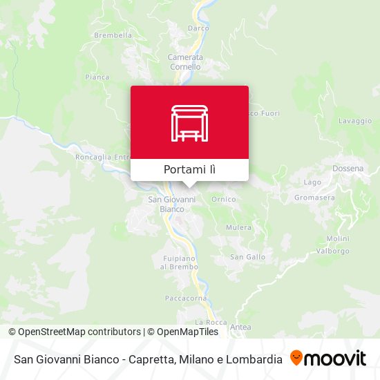 Mappa San Giovanni Bianco - Capretta
