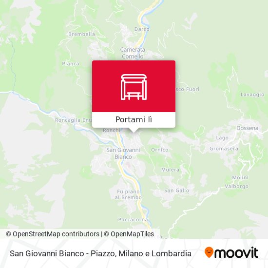 Mappa San Giovanni Bianco - Piazzo
