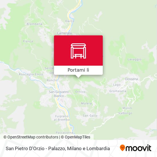 Mappa San Pietro D'Orzio - Palazzo