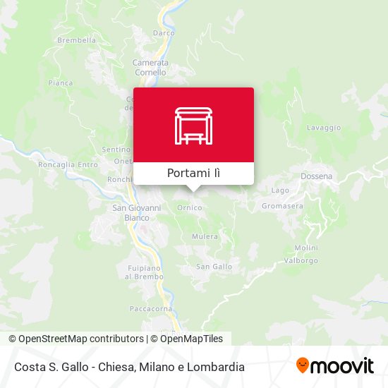Mappa Costa S. Gallo - Chiesa