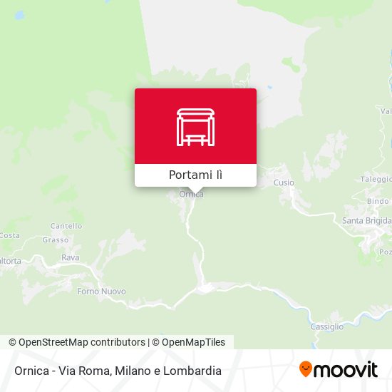 Mappa Ornica - Via Roma