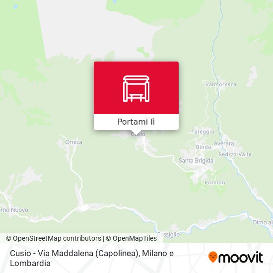 Mappa Cusio - Via Maddalena (Capolinea)