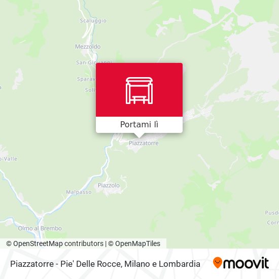 Mappa Piazzatorre - Pie' Delle Rocce
