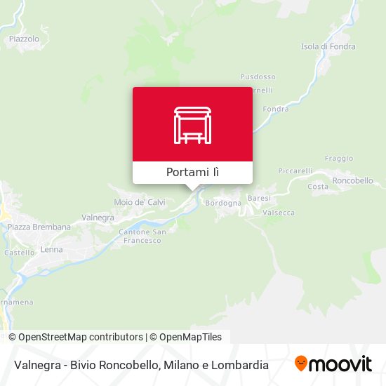 Mappa Valnegra - Bivio Roncobello