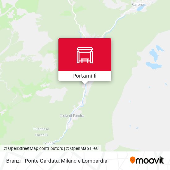 Mappa Branzi - Ponte Gardata