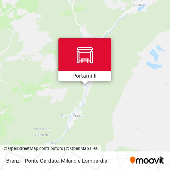 Mappa Branzi - Ponte Gardata