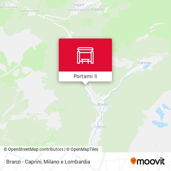Mappa Branzi - Caprini