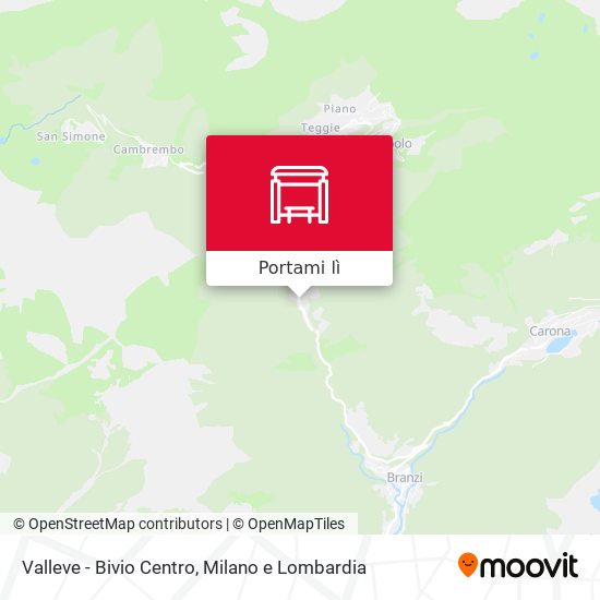 Mappa Valleve - Bivio Centro