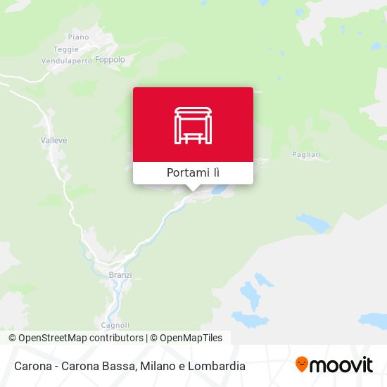 Mappa Carona - Carona Bassa