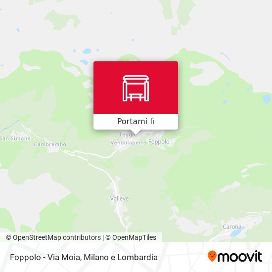 Mappa Foppolo - Via Moia