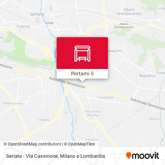 Mappa Seriate - Via Cassinone