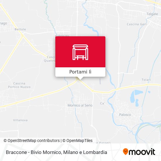 Mappa Braccone - Bivio Mornico