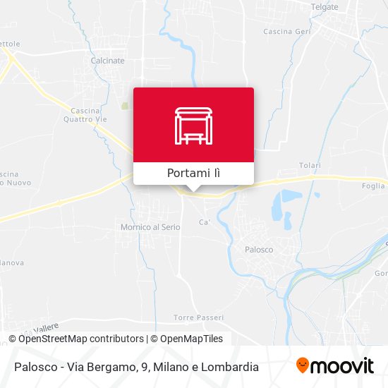 Mappa Palosco - Via Bergamo, 9