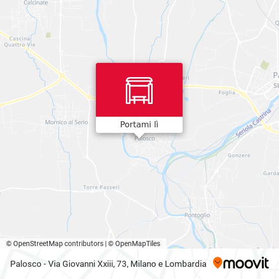 Mappa Palosco - Via Giovanni Xxiii, 73