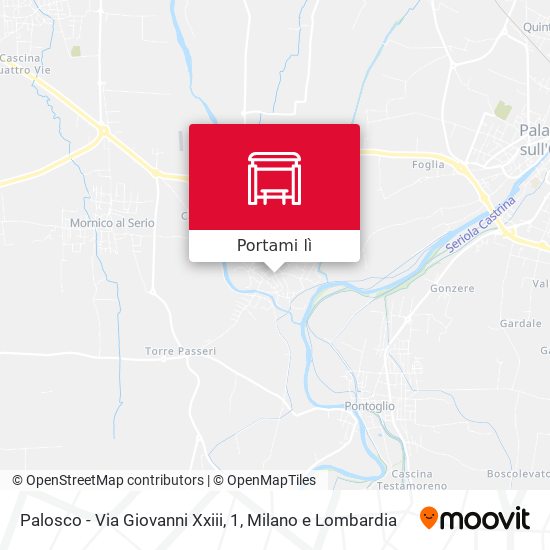 Mappa Palosco - Via Giovanni Xxiii, 1