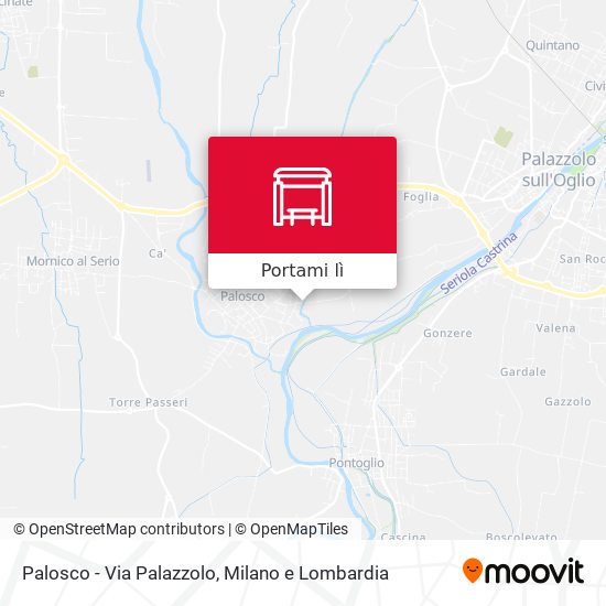 Mappa Palosco - Via Palazzolo