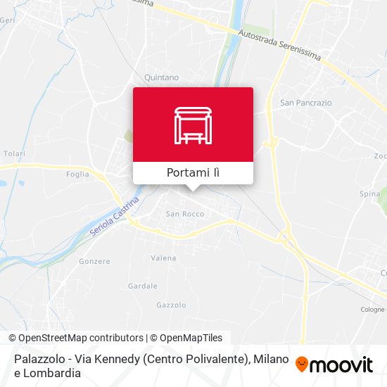 Mappa Palazzolo - Via Kennedy (Centro Polivalente)