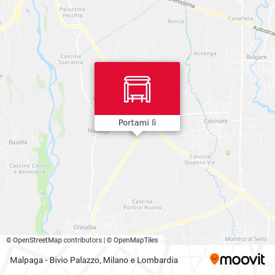 Mappa Malpaga - Bivio Palazzo