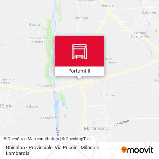 Mappa Ghisalba - Provinciale, Via Puccini
