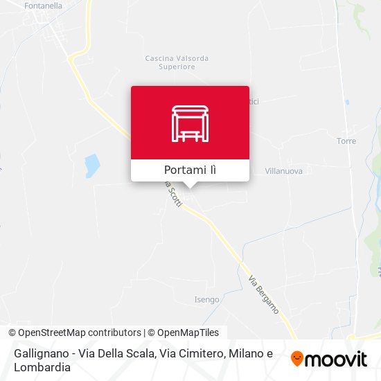 Mappa Gallignano - Via Della Scala, Via Cimitero
