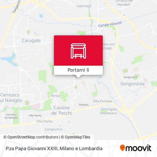 Mappa P.za Papa Giovanni XXIII