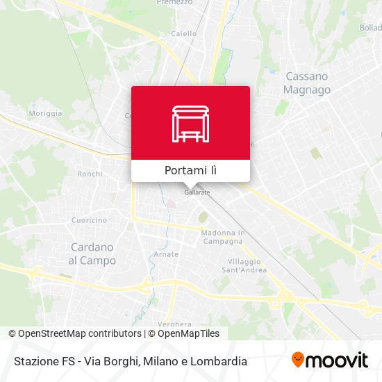 Mappa Stazione FS - Via Borghi