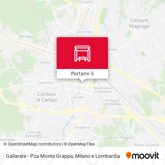 Mappa Gallarate - P.za Monte Grappa