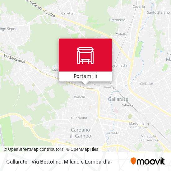 Mappa Gallarate - Via Bettolino