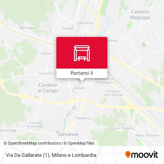 Mappa Via Da Gallarate (1)