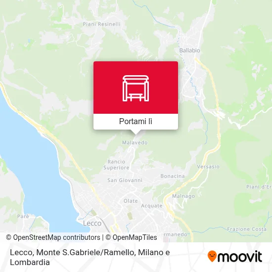 Mappa Lecco, Monte S.Gabriele / Ramello