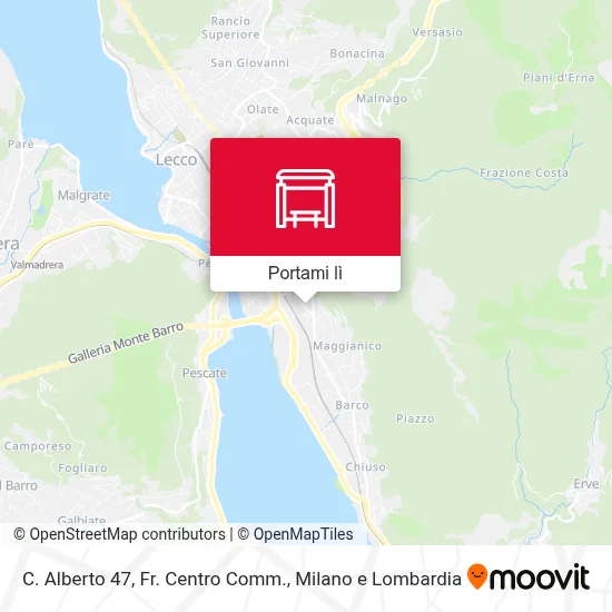 Mappa C. Alberto 47, Fr. Centro Comm.