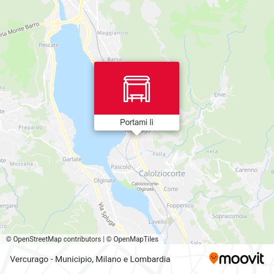 Mappa Vercurago - Municipio