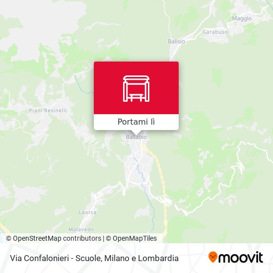 Mappa Via Confalonieri - Scuole