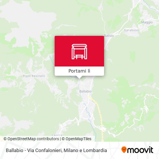 Mappa Ballabio - Via Confalonieri