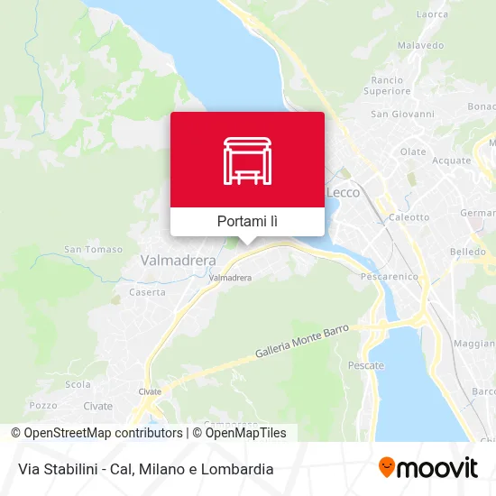 Mappa Via Stabilini - Cal