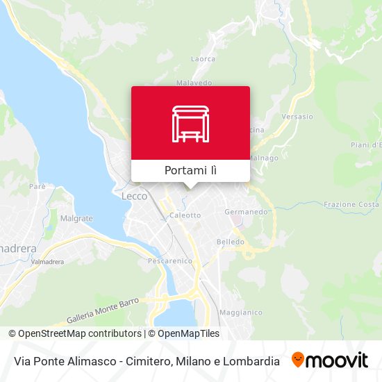 Mappa Via Ponte Alimasco - Cimitero