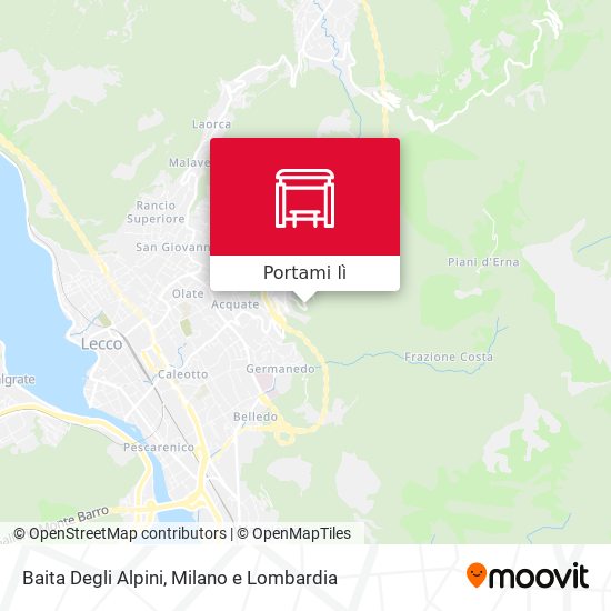 Mappa Baita Degli Alpini