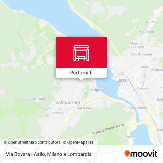 Mappa Via Bovara - Asilo