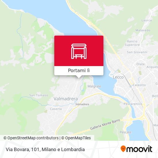 Mappa Via Bovara, 101