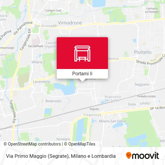 Mappa Via Primo Maggio (Segrate)