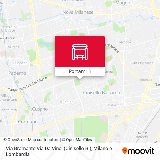 Mappa Via Bramante Via Da Vinci (Cinisello B.)