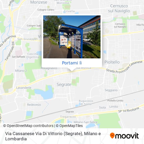 Mappa Via Cassanese Via Di Vittorio (Segrate)