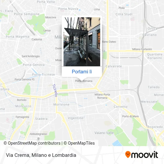 Mappa Via Crema