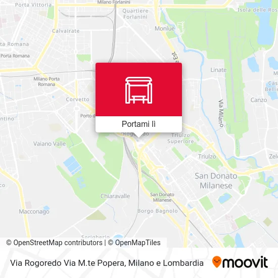 Mappa Via Rogoredo Via M.te Popera