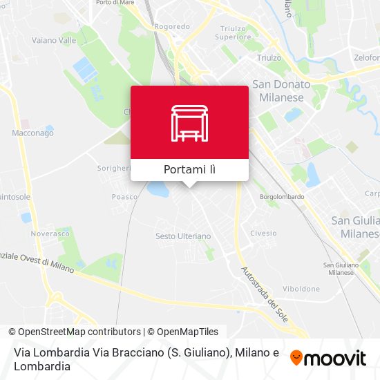 Mappa Via Lombardia Via Bracciano (S. Giuliano)