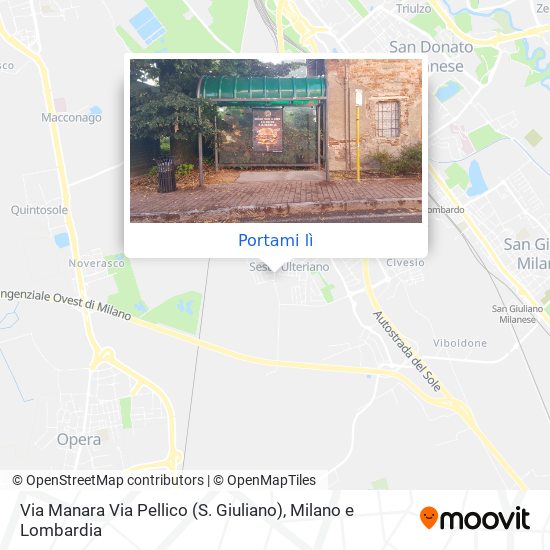Mappa Via Manara Via Pellico (S. Giuliano)