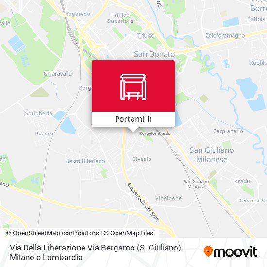Mappa Via Della Liberazione Via Bergamo (S. Giuliano)