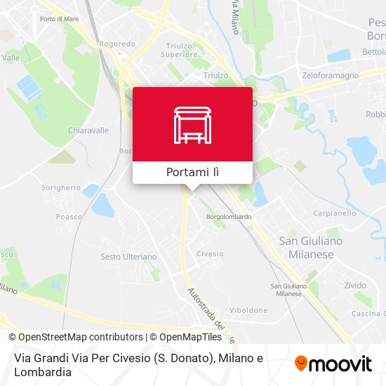 Mappa Via Grandi Via Per Civesio (S. Donato)