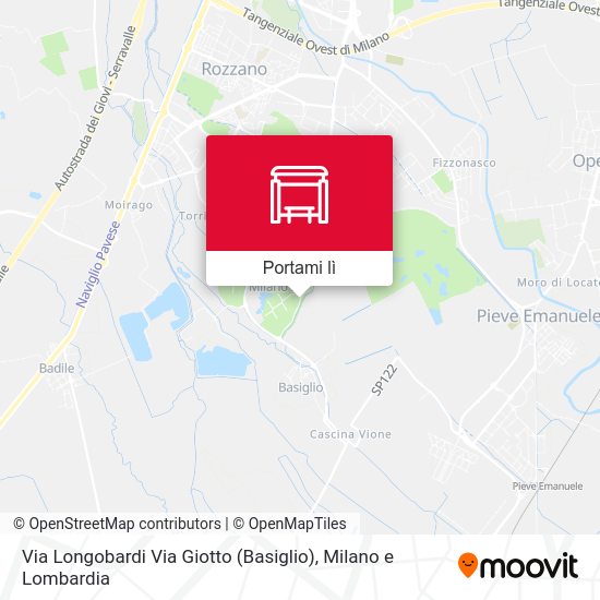 Mappa Via Longobardi Via Giotto (Basiglio)