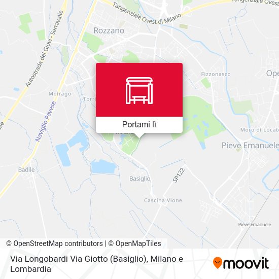 Mappa Via Longobardi Via Giotto (Basiglio)